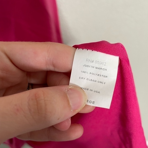 Judith March Hot Pink Tassel Dress Large - Picture 3 of 7